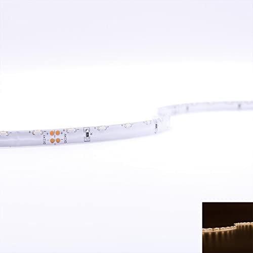 SideView Warmweiß 24V LED Streifen 10M 5W/M 60LED/M 8mm IP65 3000K Frei biegbar flexibler LED Strip für den Innenbereich geeignet 120° Abstrahlwinkel Flexband
