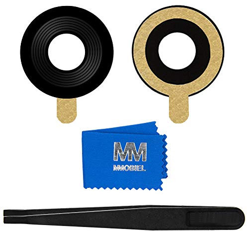 MMOBIEL Lente in Vetro per Fotocamera Posteriore Compatibile con iPhone XR - 6.1 inch - 2018 Vetro Fotocamera con Doppio Lato Adesivo Pinze e Panno Incluso