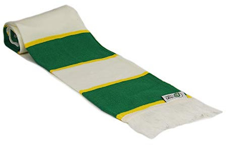 fanoriginals - Fußballschal in den Celtic-Farben - Retro-Stil - Grün Nadelstreifen