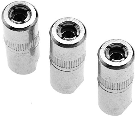 Create idea 3pcs 1/8 BSP Fettpresse Schmiernippel 4-Backen-Hydraulik-Mundstück Heavy Duty Fettnippel KIT