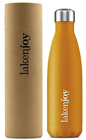 Laken Thermo Acier LakenJoy 0,5 L, Adulte, Mixte, Orange (Orange), Taille Unique
