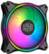 Cooler Master MasterFan MF140 Halo Duo-Ring ARGB 3-Pin Fan, 24 Independently LEDs, 140mm PWM Static Pressure Fan, Absorbing Pads for Computer Case & Liquid Radiator