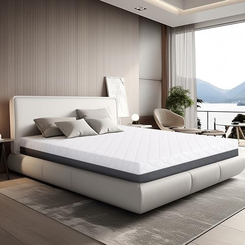 TANHK King Size Memory-Matratze 100% Made in Italy | Mittelfest orthopädisch | Druckpunktentlastungssystem | Hypoallergen, Antibakteriell und Anti-Milben | Hohe Atmungsaktivität | 160 x 200