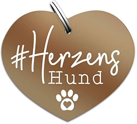 Soulhorse Marke Pferd Pony Hunde Glücksmarke Pferdemarke Gücksbringer Schutzengel Sattel Herz Trense Zaumzeug Vorderzeug Schlüsselanhänger Talisman für Tiere und Menschen (Herzenshund, Bronze)