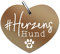 Soulhorse Marke Pferd Pony Hunde Glücksmarke Pferdemarke Gücksbringer Schutzengel Sattel Herz Trense Zaumzeug Vorderzeug Schlüsselanhänger Talisman für Tiere und Menschen (Herzenshund, Bronze)