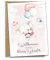 Ninky® Glückwunschkarte zur Geburt mit Umschlag Willkommen kleines Wunder • moderne Grußkarte als Postkarte DIN A6 für Mädchen und Jungen & Kraftpapier-Kuvert - Geschenk zur Geburt (Rosa)