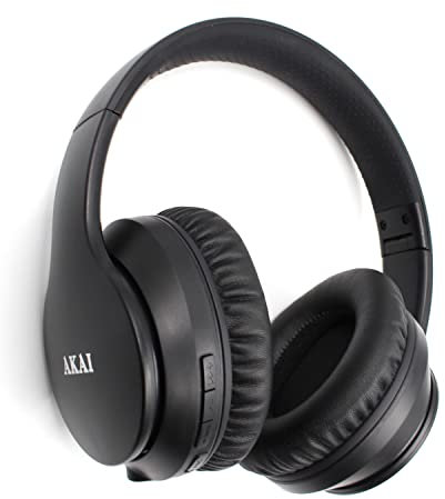AKAI Bluetooth Kopfhörer mit ANC Over-Ear Active Noice Cancelling - 40mm Treiber, Bluetooth 5.0, 10h Musikwiedergabe - Komfortabel und leicht