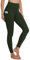 Gayhay Leggings mit Taschen Damen High Waist Sportleggins Lang Sporthose Stretchy Armeegrün.L-XL
