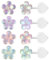 AoedeJ Buntes Ohrstecker Set Kunststoff Ohrringe SüßE Durchsichtige Ohrringe Kawaii Hypoallergene Ohrringe FüR MäDchen Frauen Multipack (Blume)