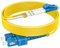 RamboCables 20ft(7m) OS2 SC to LC Single Mode Fiber Patch Cables, Options 1ft~200ft, Fiber Optical Cable 10G SMF LSZH Duplex 9/125μm OD 2.0mm