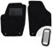 moto-MOLTICO Vorne Fußmatten Auto Velours Autoteppiche Schwarz Automatten Set 2-teilig passend für Skoda Fabia 2 2007-2014
