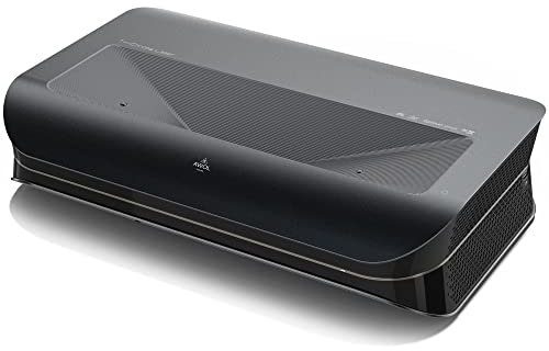AWOL VISION LTV-3500Pro 4K UHD Proyector, Proyector de ultracorta Distancia Láser Tricolor, 3000 ISO lúmenes, 150 Imagen, película 3D, Dolby Atmos 4k Proyector(Fire TV Stick Incluido)