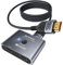 GANA HDMI 2.1 Switch, Ultra HD 8K bidirektionaler Splitter Switcher, unterstützt 4K @ 120Hz, 8K @ 60Hz 【mit 4,9 FT HDMI-Kabel】 AluminiumI-Selektor für PS5/PS4, Xbox, Roku, TV, Fire Stick