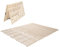 EMOOR Falttyp Latten Futonbett Queen Größe (160 x 197 cm), Franco-Tower für Japanische Boden-Futon-Matratze, Holz Paulownia Boden Unlackiert Natürlich Schlafbettwäsche Gäste Tatami-Matte