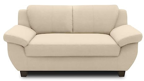 DOMO. collection Sofa Panama, 2 Sitzer, 2er Couch, Garnitur, 3-2-1 Sofa, 91 x 159 x 80 cm (BxTxH), beige