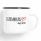 Huuraa Emaille Tasse Luxembourg my love Geschenk 300ml Vintage Emaille Becher Luxembourg Geschenkidee