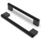Furniware Matt Black Knurled Cabinet Pulls - Pack of 10, 160mm(6.3 Inch) Hole Center, Drawer & Door Handles for Kitchen Cabinets