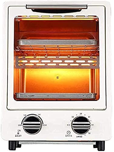 Tabletop Electric Oven 12L Mini Oven with Electric Grill, Mini Oven Electric Cooker and Grill, Household Toaster, Retro Electric Oven, Double Baking Space Aesthetic and practical happy gift