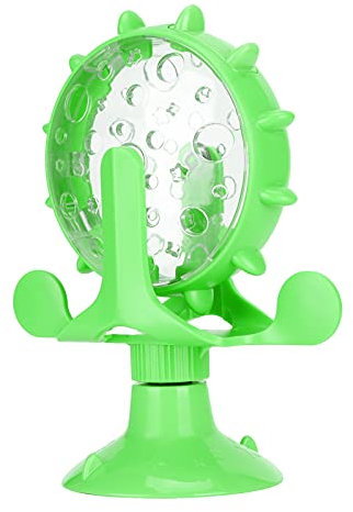 BSTCAR Haustierfutter Auslaufspielzeug Katze Rad Leckerbissen Dispensieren Slow Feeder Spielzeug Windmühle Spielzeug Interaktive Katze Futter Leckerbissen Dispenser Spielzeug