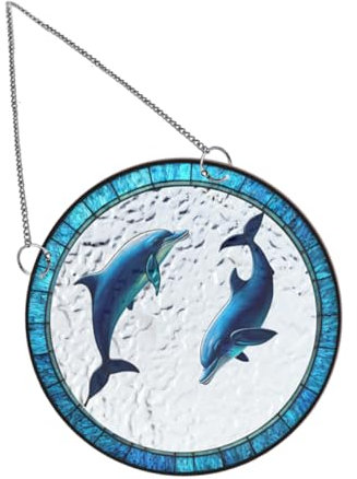SEWOART 1 Satz Auflistung der Sonnenfänger Fisch-Wand-Dekor Acryl-Fensteraufhängung acrylanhänger bürodeko Wohnkultur Buntfenster hängen hängender, gefärbter Sonnenfänger draussen Delfin