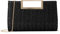 Ynport Crefreak Femmes Paille Pochette D’été Paille Dîner Sac À Bandoulière avec Chaîne En Métal Carré Sac Fourre-tout Tissé Sac À Main Pour Fête De Mariage,Noir