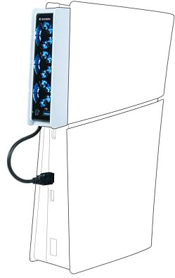 Nacon Kit de ventilation intelligent pour PlayStation 5 slim avec capteur de temperature