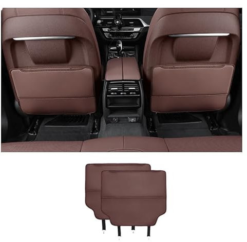 QWTYAFDD Anti Kick Polster für die Rückenlehne des Autositzes,für VW Caddy 4 IV Kombi 2015-2024 wasserdicht Anti-Kick Pads Autositz RüCkenlehnenschutz,B