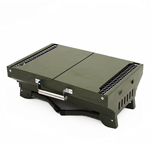 MCLIUJIA BBQ Holzkohlegrill Holzkohlegrill Faltbarer BBQ-Grillständer Tragbarer Camping-BBQ-Grillhalterungsgrill Holzkohlegrill Grill