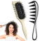 Atuoxing 2STK Lockenbürste Bounce Brush 2024 Curl Defining Brush Curly Hair Brush Curling Roll Comb (braun)