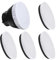 PEOVLVN 4 Pieces Light Diffuser, 7inch/18cm Ring Light Diffuser Standard Cloth Diffuser Lamp Socks Diffuser Lamp Cover Light Reflectors for Photography Studio Strobe Reflector (White)