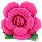 LANFIRE Blumen-Kissen Plüsch-Boden-Kissen Dekoratives Kissen Sitzkissen Sofa-Bett-Kissen (Rose, 50CM)