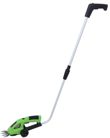 Taille-haie électrique, Coupe-arbustes à Lames Double Action avec Rallonge, Coupe-herbe Ergonomique et Léger pour la de Haies, D'arbustes et D'herbe