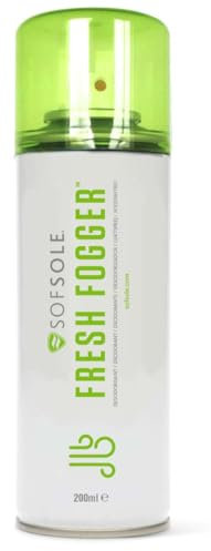 Sof Sole Fresh Fogger Spray Desodorante para Zapatillas - Elimina olores en calzado, bolsos deportivos, taquillas, etc. - Aroma fresco duradero - Seguro para todos los materiales - 200 ml