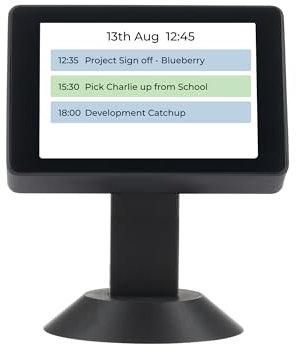 DeskBuddy Smart Event Reminder | USB Powered Calendar with Real-Time Alerts, Outlook & Gmail Compatible, Digital Calendar, Local Processing | Desktop Accessory Gadget for all Events