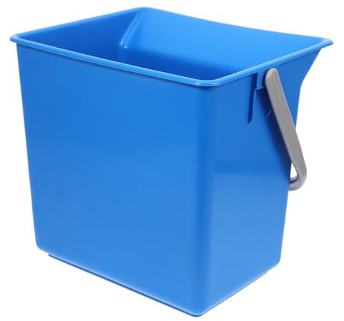 SOLUSTRE LKW-Mülleimer reinigen autozubehör Plastikeimer reinigungsbürste autoreinigung kleiner Eimer mit Henkel Eimer für Reinigungsmittel Griffe Tür Fensterputzeimer Eimerreinigung Blue
