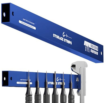 Générique Strumento magnetico Holder, Heavy Duty Garage Wall Organizer, 9,84 x 0,78 x 0,39 pollici High Strength Garage Organization, Space Saving Shed Accessories for Shop Workbench Kitchen Apartment