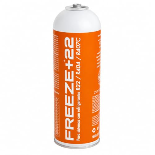 CABLEPELADO – Gas Refrigerante Sustituto Freeze+22 | Solución de Optimización Térmica Orgánica para Sistemas R22, R404 y R407C | Envase de 1000 ml Alta Eficiencia