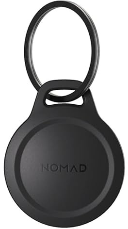 Nomad Rugged Keychain V2 für Apple AirTag | Robuster Schlüsselanhänger mit stoßfestem ABS Case | Sicherer Drehverschluss | Metall-Schlüsselring | Schwarz