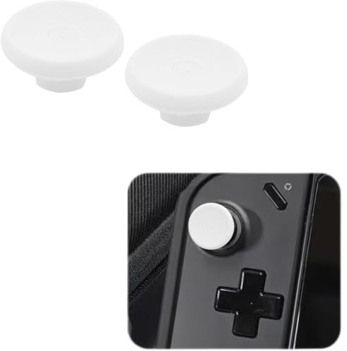 Joystick pour Legion Go - Poignées antidérapantes pour pouce en matériau PLA, design concave - Accessoires de console de jeu portable - Blanc, gris, noir, rose, vert, orange (blanc)