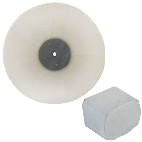 G Loose Unstitched Floppy Final Polishing Mop 8 x 1 2 Row With Compound 250g