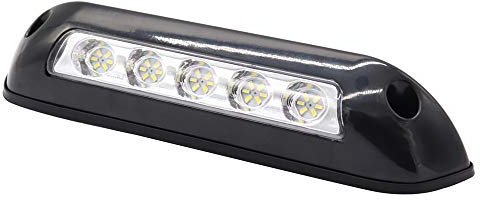 C-FUNN - 6000K 12V Led Coche RV Barco Techo Cúpula Lámpara Techo Luces Proyectores Negro Lámpara