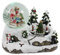 Schneekugel/Spieluhr 100mm, tanzende Kinder, Licht, Schneeantrieb, 15cm