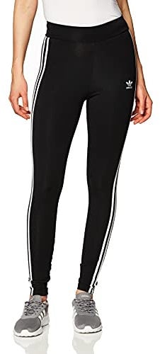 adidas Damen 3 Str Tight Leggings, Schwarz (Black/White), 32 EU