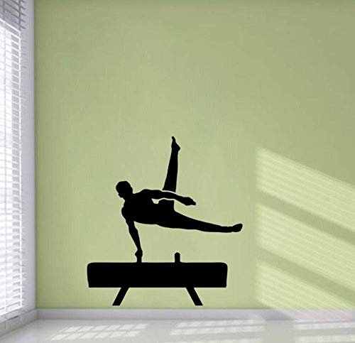 Wandaufkleber 44Cm * 47,7Cm Interessante Turner Wandaufkleber Pvc Home Küche Und Fitnessstudio Dekor Wandtattoos
