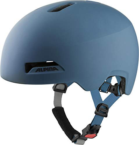 Alpina HAARLEM - Robuster, Individuell Anpassbarer & Leichter Urban Fahrradhelm Für Erwachsene, Navy matt, 57-62 cm