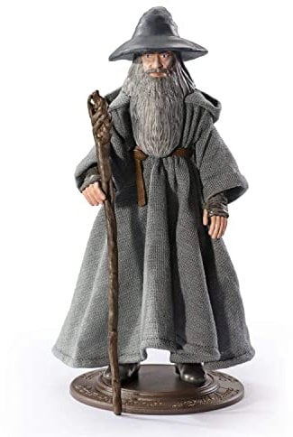 BendyFigs Noble Collection - Figur Der Herr der Ringe Gandalf 18 cm