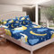 Katze Spannbetttuch Kinder Niedlich Kitten Stern Mond Spannbettlaken 90x200cm Gute Nacht Universum Galaxis Bettlaken Set für Mädchen Zimmer Dekor Leicht mit 1 Kissenbezug