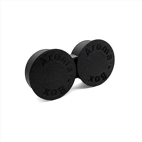 Doppel Aufbewahrungsbox passend für 2 Air-Up Duft-Pod Aroma-Pods - Zur Luftdichten Aufbewahrung der passenden Air-Up Aroma-Pods - Schutzhülle Aroma-Box Pod-Case Pod-Box (schwarz)
