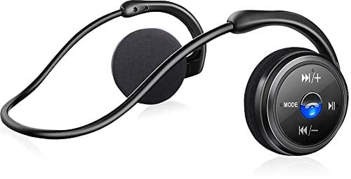 ARTINABS Kabellose Kopfhörer mit FM-Funktion, Bluetooth 5.0-Kopfhörer, Sport, schweißfest, Freisprechen, unterstützt TF-Karte, Stereo-Headsets, bequem, leicht, mit Mikrofon, kompatibel mit iPhone, And