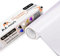 Selbstklebende Vinylfolie Plotter weiß Matt, 30cm x 305cm Permanente Plotter-Vinylfolie mit PET-Träger, leicht zu schneiden und zu entgittern für permanente Aufkleber, Schilder und Bastelprojekte